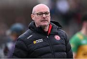 16 March 2025; Tyrone manager Malachy O'Rourke after the Allianz Football League Division 1 match between Donegal and Tyrone at O’Donnell Park in Letterkenny, Donegal. Photo by Piaras Ó Mídheach/Sportsfile