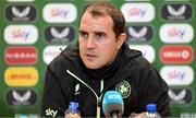 17 March 2025; Assistant head coach John O'Shea during a Republic of Ireland media conference at the FAI Headquarters in Abbotstown, Dublin. Photo by Stephen McCarthy/Sportsfile