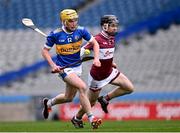17 March 2025; Cormac Fitzpatrick of CBS Thurles in action against Seán Murphy of Presentation College Athenry during the Masita GAA Hurling Post Primary Schools Croke Cup final match between Presentation College Athenry of Gaway and Thurles CBS of Tipperary at Croke Park in Dublin. Photo by Piaras Ó Mídheach/Sportsfile