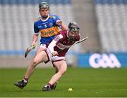 17 March 2025; Seán Murphy of Presentation College Athenry in action against Killian Cantwell of CBS Thurles during the Masita GAA Hurling Post Primary Schools Croke Cup final match between Presentation College Athenry of Gaway and Thurles CBS of Tipperary at Croke Park in Dublin. Photo by Piaras Ó Mídheach/Sportsfile