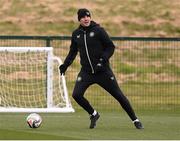 17 March 2025; Assistant head coach John O'Shea during a Republic of Ireland training session at the FAI National Training Centre in Abbotstown, Dublin. Photo by Stephen McCarthy/Sportsfile