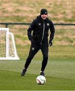 17 March 2025; Assistant head coach John O'Shea during a Republic of Ireland training session at the FAI National Training Centre in Abbotstown, Dublin. Photo by Stephen McCarthy/Sportsfile