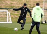 17 March 2025; Assistant head coach John O'Shea during a Republic of Ireland training session at the FAI National Training Centre in Abbotstown, Dublin. Photo by Stephen McCarthy/Sportsfile