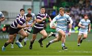 17 March 2025; Albert Lindner of Blackrock College makes a break during the Bank of Ireland Leinster Rugby Boys Schools Senior Cup final match between Blackrock College and Terenure College at Tallaght Stadium in Dublin. Photo by Giselle O'Donoghue/Sportsfile