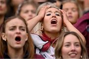 17 March 2025; Presentation College Athenry supporters during the closing moments of the Masita GAA Hurling Post Primary Schools Croke Cup final match between Presentation College Athenry of Gaway and CBS Thurles of Tipperary at Croke Park in Dublin. Photo by Piaras Ó Mídheach/Sportsfile