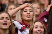 17 March 2025; Presentation College Athenry supporters during the closing moments of the Masita GAA Hurling Post Primary Schools Croke Cup final match between Presentation College Athenry of Gaway and CBS Thurles of Tipperary at Croke Park in Dublin. Photo by Piaras Ó Mídheach/Sportsfile