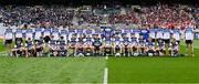 17 March 2025; The St Patrick's Maghera squad before the Masita GAA Football Post Primary Schools Hogan Cup final match between St Colman's Claremorris of Mayo and St Patrick's Maghera of Derry at Croke Park in Dublin. Photo by Piaras Ó Mídheach/Sportsfile