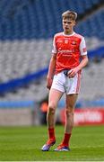 17 March 2025; Cathal Tierney of St Colman's College during the Masita GAA Football Post Primary Schools Hogan Cup final match between St Colman's Claremorris of Mayo and St Patrick's Maghera of Derry at Croke Park in Dublin. Photo by Piaras Ó Mídheach/Sportsfile
