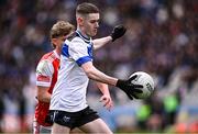 17 March 2025; Dara O'Kane of St Patrick's Maghera in action against Mark Noonan of St Colman's College during the Masita GAA Football Post Primary Schools Hogan Cup final match between St Colman's Claremorris of Mayo and St Patrick's Maghera of Derry at Croke Park in Dublin. Photo by Piaras Ó Mídheach/Sportsfile