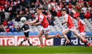 17 March 2025; Tom Hession of St Colman's College during the Masita GAA Football Post Primary Schools Hogan Cup final match between St Colman's Claremorris of Mayo and St Patrick's Maghera of Derry at Croke Park in Dublin. Photo by Piaras Ó Mídheach/Sportsfile