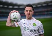 18 March 2025; Tyrone footballer Niall Morgan at the launch of John West Féile 2025, marking 10 years of sponsorship by the company of the competition at Croke Park, Dublin. Photo by David Fitzgerald/Sportsfile
