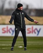 18 March 2025; Assistant head coach John O'Shea during a Republic of Ireland training session at the FAI National Training Centre in Abbotstown, Dublin. Photo by Ben McShane/Sportsfile