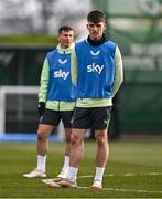 18 March 2025; Andy Moran during a Republic of Ireland training session at the FAI National Training Centre in Abbotstown, Dublin. Photo by Ben McShane/Sportsfile