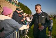 18 March 2025; Trainer Gavin Cromwell with supporters during homecoming celebrations for Cheltenham Gold Cup winner Inothewayurthinkin at Skryne Gaelic Football Club in Tara, Meath. Photo by Ben McShane/Sportsfile