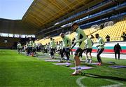 19 March 2025; Andy Moran during a Republic of Ireland training session at Hristo Botev Stadium in Plovdiv, Bulgaria. Photo by Stephen McCarthy/Sportsfile