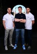 19 March 2025; Diarmuid Connolly, centre, Aaron Kernan, left, and Eoin Cadogan are Gaelic Games ambassadors for BoyleSports. Get paid out early with BoyleSports if your team goes 7 points ahead, even if they draw or lose. Photo by Seb Daly/Sportsfile