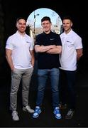19 March 2025; Diarmuid Connolly, centre, Aaron Kernan, left, and Eoin Cadogan are Gaelic Games ambassadors for BoyleSports. Get paid out early with BoyleSports if your team goes 7 points ahead, even if they draw or lose. Photo by Seb Daly/Sportsfile