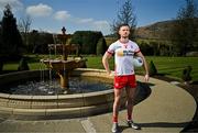 19 March 2025; Tyrone footballer Brian Kennedy poses for a portrait before a media conference at the Carrickdale Hotel in Dundalk, Louth ahead of the upcoming Allianz Football League Division 1 match between Tyrone and Dublin on Sunday, March 23rd at O'Neills Healy Park in Omagh, Tyrone. Photo by Sam Barnes/Sportsfile