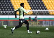 19 March 2025; James Abankwah during a Republic of Ireland training session at Hristo Botev Stadium in Plovdiv, Bulgaria. Photo by Stephen McCarthy/Sportsfile