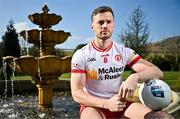 19 March 2025; Tyrone footballer Brian Kennedy poses for a portrait before a media conference at the Carrickdale Hotel in Dundalk, Louth ahead of the upcoming Allianz Football League Division 1 match between Tyrone and Dublin on Sunday, March 23rd at O'Neills Healy Park in Omagh, Tyrone. Photo by Sam Barnes/Sportsfile