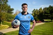 19 March 2025; Dublin footballer Greg McEneaney poses for a portrait before a media conference at the Carrickdale Hotel in Dundalk, Louth ahead of the upcoming Allianz Football League Division 1 match between Tyrone and Dublin on Sunday, March 23rd at O'Neills Healy Park in Omagh, Tyrone. Photo by Sam Barnes/Sportsfile