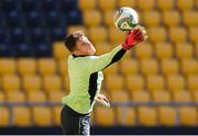 19 March 2025; Goalkeeper Mark Travers during a Republic of Ireland training session at Hristo Botev Stadium in Plovdiv, Bulgaria. Photo by Stephen McCarthy/Sportsfile