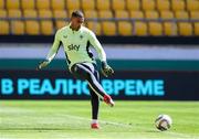 19 March 2025; Goalkeeper Gavin Bazunu during a Republic of Ireland training session at Hristo Botev Stadium in Plovdiv, Bulgaria. Photo by Stephen McCarthy/Sportsfile