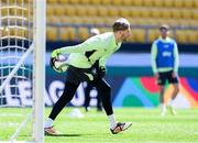19 March 2025; Goalkeeper Caoimhin Kelleher during a Republic of Ireland training session at Hristo Botev Stadium in Plovdiv, Bulgaria. Photo by Stephen McCarthy/Sportsfile