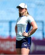 21 January 2025; Athletic performance intern Molly Sullivan during a Leinster Rugby captain's run at Loftus Versfeld Stadium in Pretoria, South Africa. Photo by Shaun Roy/Sportsfile
