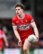 16 March 2025; Eoin McEvoy of Derry during the Allianz Football League Division 1 match between Derry and Mayo at Celtic Park in Derry. Photo by Ben McShane/Sportsfile