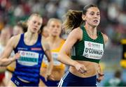 21 March 2025; Kate O’Connor of Ireland in action during the 800m event in the women's pentathlon on day one of the World Indoor Athletics Championships at Nanjing's Cube Gymnasium at the Nanjing Youth Olympic Sports Park in Nanjing, China. Photo by Sportsfile