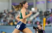 21 March 2025; Kate O’Connor of Ireland in action during the 800m event in the women's pentathlon on day one of the World Indoor Athletics Championships at Nanjing's Cube Gymnasium at the Nanjing Youth Olympic Sports Park in Nanjing, China. Photo by Sportsfile