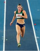 21 March 2025; Kate O’Connor of Ireland in action during the long jump event in the women's pentathlon on day one of the World Indoor Athletics Championships at Nanjing's Cube Gymnasium at the Nanjing Youth Olympic Sports Park in Nanjing, China. Photo by Sportsfile