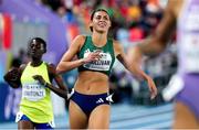 21 March 2025; Sophie O'Sullivan of Ireland on her way to finishing sixth during the women's 1500m heats on day one of the World Indoor Athletics Championships at Nanjing's Cube Gymnasium at the Nanjing Youth Olympic Sports Park in Nanjing, China. Photo by Sportsfile