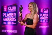 21 March 2025; Kilkerrin-Clonberne ladies footballer Louise Ward with her 2024 AIB Ladies Gaelic Football Club Championship Player of the Year award during the AIB Club Player Awards at Croke Park in Dublin. The AIB Club Player Awards celebrated the best players from club Football, Hurling, Camogie, and LGFA in a single ceremony for the first time, recognising their outstanding achievements on the field throughout the season. Photo by Sam Barnes/Sportsfile