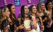 21 March 2025; Kilkerrin-Clonberne ladies footballer Nicola Ward and her Kilkerrin-Clonberne teammates during the AIB Club Player Awards at Croke Park in Dublin. The AIB Club Player Awards celebrated the best players from club Football, Hurling, Camogie, and LGFA in a single ceremony for the first time, recognising their outstanding achievements on the field throughout the season. Photo by Ramsey Cardy/Sportsfile