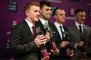 21 March 2025; Na Fianna hurler Conor McHugh and his Na Fianna teammates during the AIB Club Player Awards at Croke Park in Dublin. The AIB Club Player Awards celebrated the best players from club Football, Hurling, Camogie, and LGFA in a single ceremony for the first time, recognising their outstanding achievements on the field throughout the season. Photo by Ramsey Cardy/Sportsfile