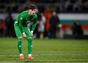20 March 2025; Rocco Vata of Republic of Ireland during the UEFA Nations League B/C Play-off 1st Leg match between Bulgaria and Republic of Ireland at Hristo Botev Stadium in Plovdiv, Bulgaria. Photo by Stephen McCarthy/Sportsfile