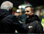 21 March 2025; League of Ireland director Mark Scanlon in attendance during the SSE Airtricity Men's First Division match between Cobh Ramblers and Athlone Town at St Colman's Park in Cobh, Cork. Photo by Michael P Ryan/Sportsfile