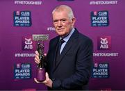 21 March 2025; Conor Fitzsimons, father of Cuala footballer Michael Fitzsimons, with his sons 2024/25 Football Team of the Year award during the AIB Club Player Awards at Croke Park in Dublin. The AIB Club Player Awards celebrated the best players from club Football, Hurling, Camogie, and LGFA in a single ceremony for the first time, recognising their outstanding achievements on the field throughout the season. Photo by Sam Barnes/Sportsfile