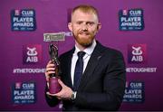 21 March 2025; Coolera-Strandhill footballer Seán Taylor with his 2024/25 Football Team of the Year award during the AIB Club Player Awards at Croke Park in Dublin. The AIB Club Player Awards celebrated the best players from club Football, Hurling, Camogie, and LGFA in a single ceremony for the first time, recognising their outstanding achievements on the field throughout the season. Photo by Sam Barnes/Sportsfile