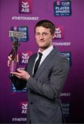 21 March 2025; Slaughtneil hurler Brendan Rogers with his 2024/25 Hurling Team of the Year award during the AIB Club Player Awards at Croke Park in Dublin. The AIB Club Player Awards celebrated the best players from club Football, Hurling, Camogie, and LGFA in a single ceremony for the first time, recognising their outstanding achievements on the field throughout the season. Photo by Sam Barnes/Sportsfile