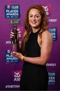 21 March 2025; Kilmacud Crokes ladies footballer Niamh Cotter with her 2024 Ladies Gaelic Football Team of the Year award during the AIB Club Player Awards at Croke Park in Dublin. The AIB Club Player Awards celebrated the best players from club Football, Hurling, Camogie, and LGFA in a single ceremony for the first time, recognising their outstanding achievements on the field throughout the season. Photo by Seb Daly/Sportsfile
