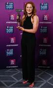21 March 2025; Kilmacud Crokes ladies footballer Niamh Cotter with her 2024 Ladies Gaelic Football Team of the Year award during the AIB Club Player Awards at Croke Park in Dublin. The AIB Club Player Awards celebrated the best players from club Football, Hurling, Camogie, and LGFA in a single ceremony for the first time, recognising their outstanding achievements on the field throughout the season. Photo by Seb Daly/Sportsfile