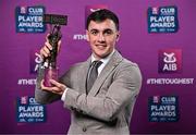 21 March 2025; Errigal Ciaran footballer Darragh Canavan with his 2024/25 Football Team of the Year award during the AIB Club Player Awards at Croke Park in Dublin. The AIB Club Player Awards celebrated the best players from club Football, Hurling, Camogie, and LGFA in a single ceremony for the first time, recognising their outstanding achievements on the field throughout the season. Photo by Sam Barnes/Sportsfile