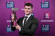 21 March 2025; Errigal Ciaran footballer Ruairí Canavan with his 2024/25 Football Team of the Year award during the AIB Club Player Awards at Croke Park in Dublin. The AIB Club Player Awards celebrated the best players from club Football, Hurling, Camogie, and LGFA in a single ceremony for the first time, recognising their outstanding achievements on the field throughout the season. Photo by Sam Barnes/Sportsfile