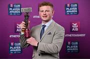21 March 2025; Errigan Ciaran footballer Peter Óg McCartan with his 2024/25 Football Team of the Year award during the AIB Club Player Awards at Croke Park in Dublin. The AIB Club Player Awards celebrated the best players from club Football, Hurling, Camogie, and LGFA in a single ceremony for the first time, recognising their outstanding achievements on the field throughout the season. Photo by Sam Barnes/Sportsfile