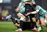 21 March 2025; Alex Nankivell of Munster in action during the United Rugby Championship match between Glasgow Warriors and Munster at Scotstoun Stadium in Glasgow, Scotland. Photo by Ewan Bootman/Sportsfile