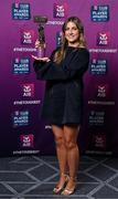 21 March 2025; Kilmacud Crokes ladies footballer Aoife Kane with her 2024 Ladies Gaelic Football Team of the Year award during the AIB Club Player Awards at Croke Park in Dublin. The AIB Club Player Awards celebrated the best players from club Football, Hurling, Camogie, and LGFA in a single ceremony for the first time, recognising their outstanding achievements on the field throughout the season. Photo by Seb Daly/Sportsfile