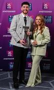 21 March 2025; Errigal Ciaran footballer Joe Oguz with his partner Cliona McElroy during The AIB Combined Club Player Awards at Croke Park in Dublin. Photo by Seb Daly/Sportsfile